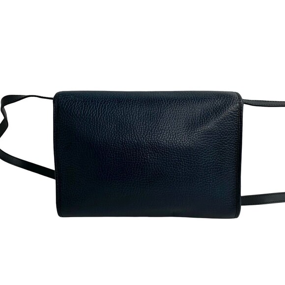 CHRISTIAN DIOR Blue Leather Pochette Shoulder Bag - Picture 4 of 9